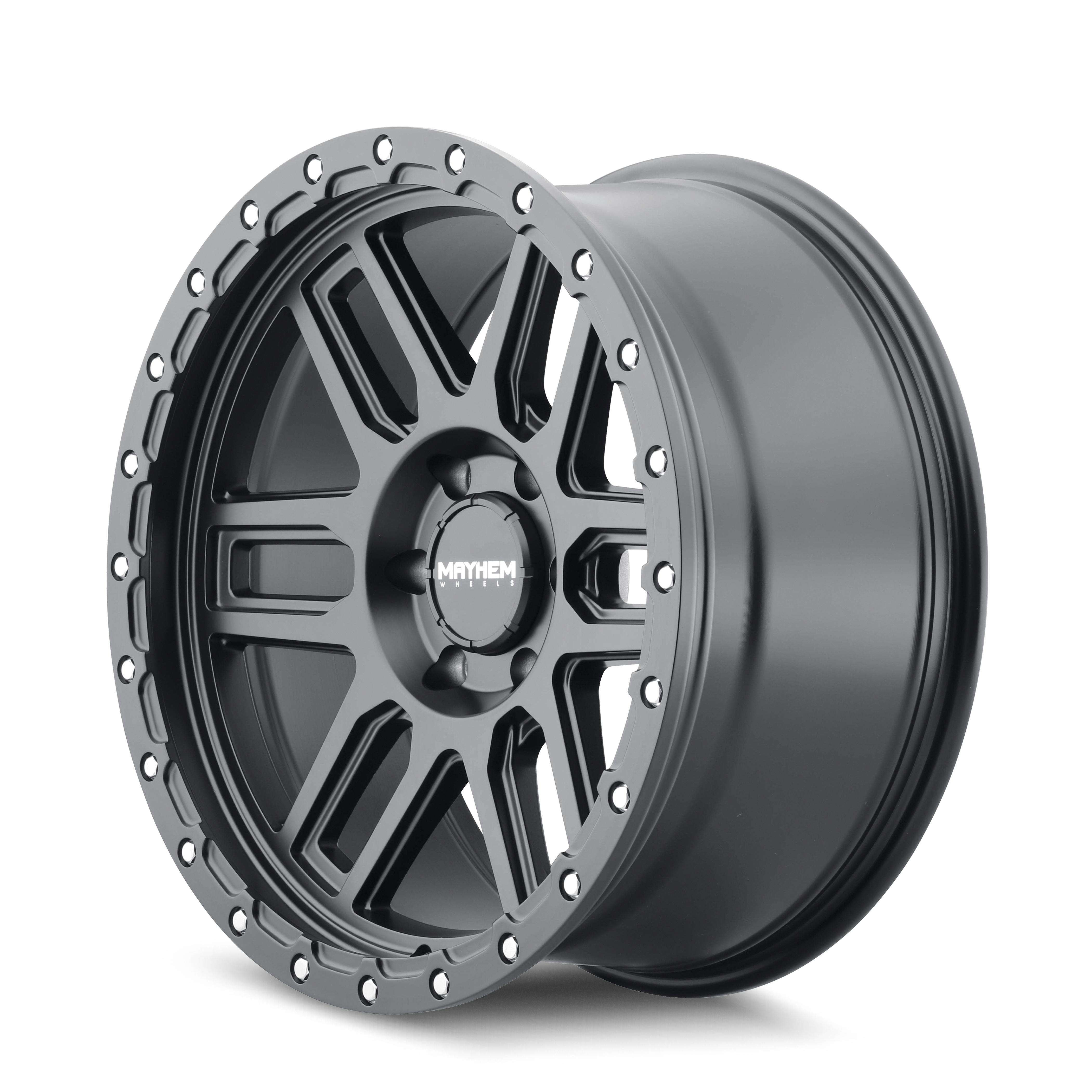 Mayhem Delta 20x9" 6x135mm 87.1mm CB 0mm Matte Black Matte Black Lip