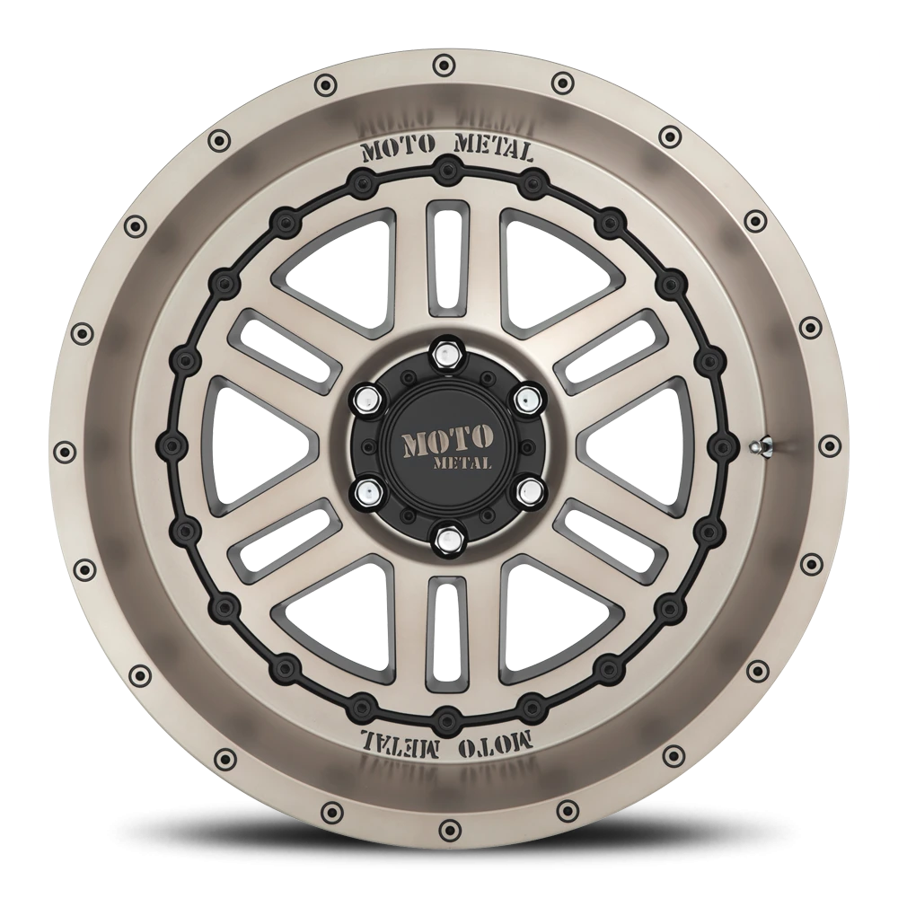 Moto Metal MO800 20x12" 5x127mm 71.5mm CB -44mm Satin Black Bronze Tint