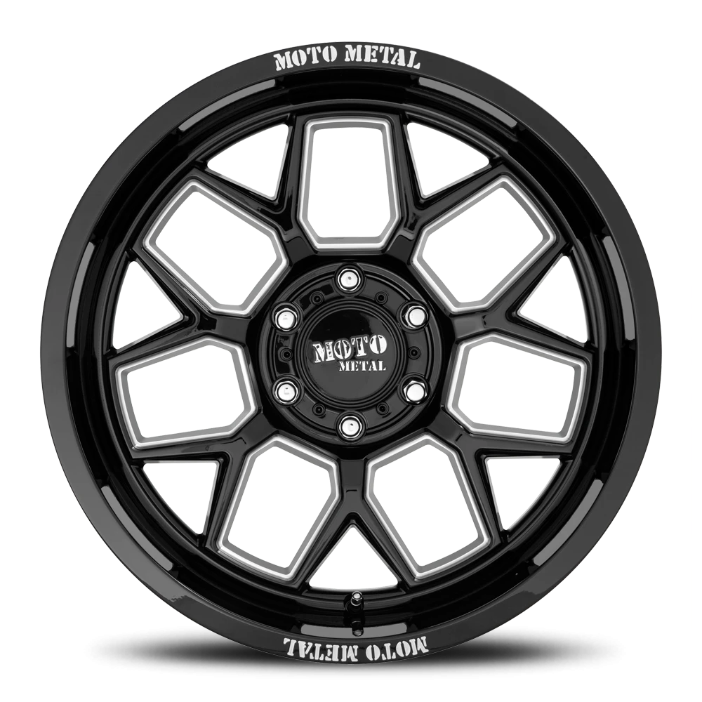 Moto Metal MO803 20x10" 6x135mm 87.1mm CB -18mm Gloss Black Milled