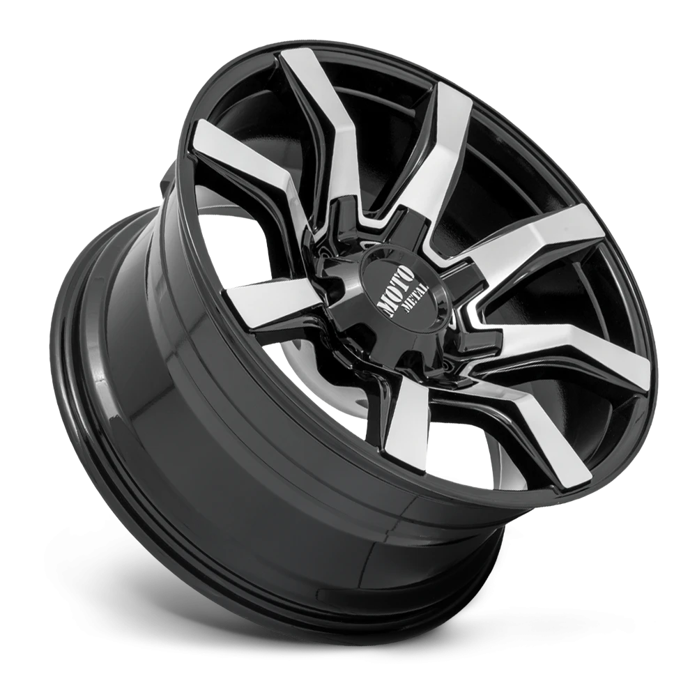 Moto Metal MO804 20x9" 5x127mm 78.1mm CB +18mm Gloss Black Machined