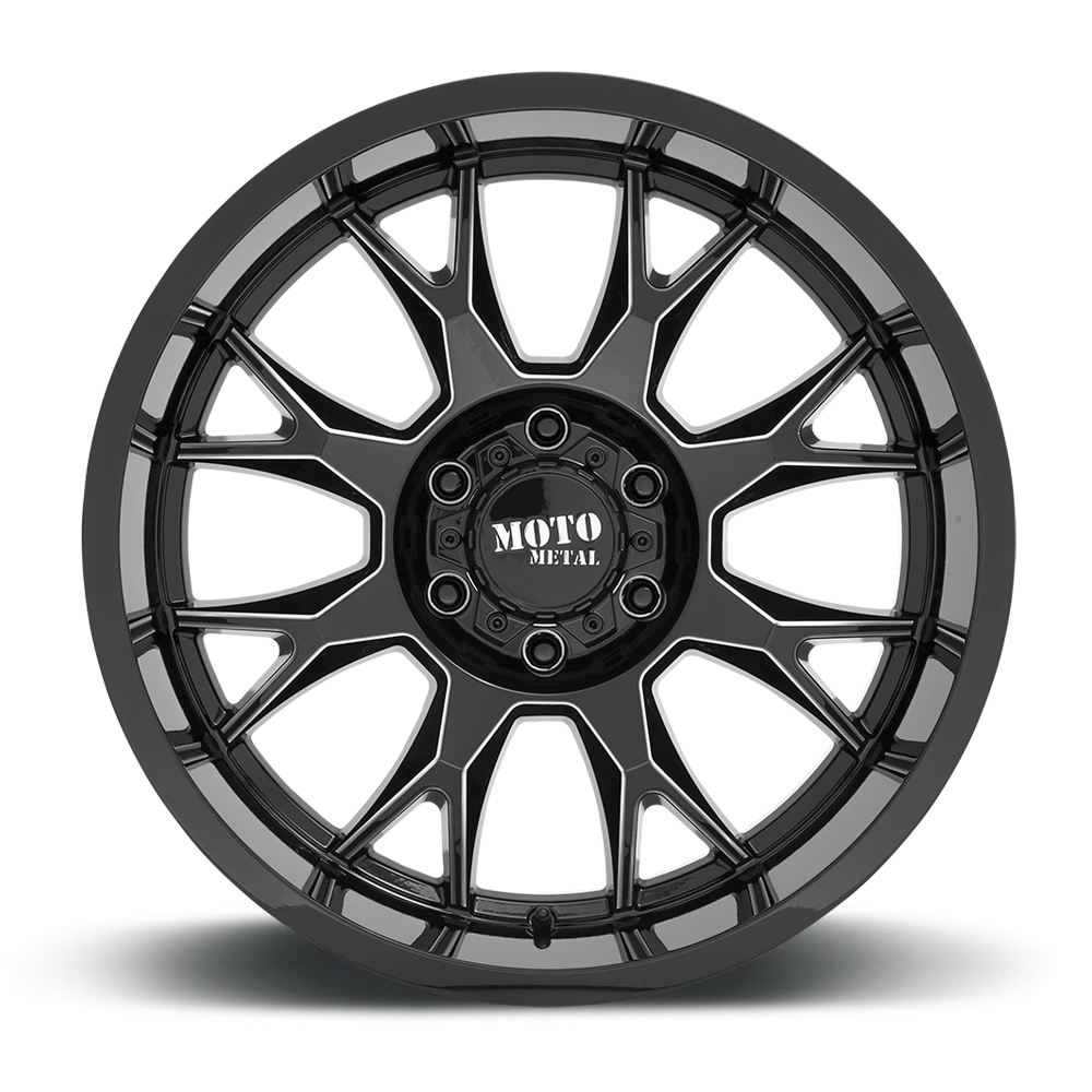 Moto Metal MO806 GB-M 20x9 +0 6x139.7mm 106.1mm Gloss Black Milled