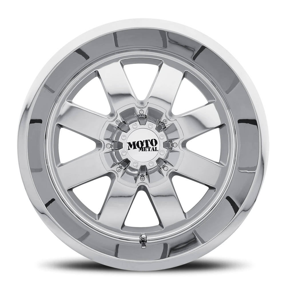 Moto Metal MO962 20x10" 8x180mm 124.2mm CB -24mm Chrome