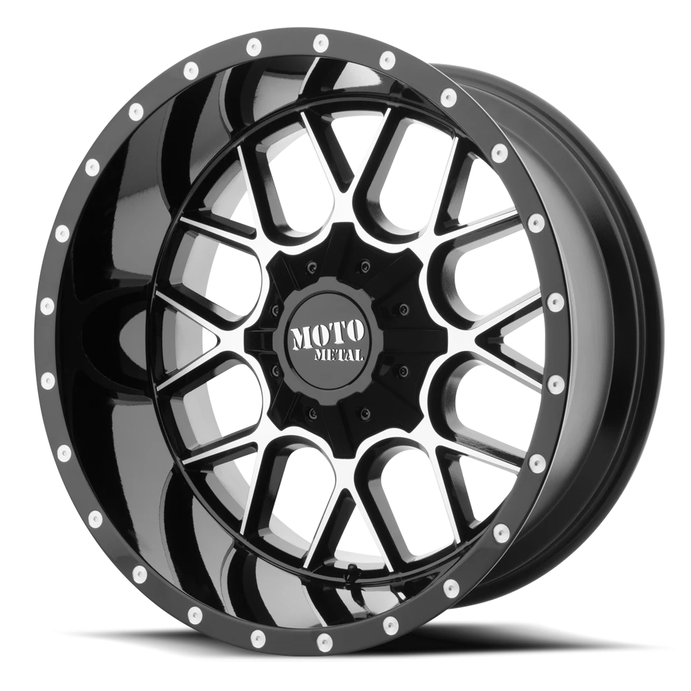 Moto Metal MO986 20x9" 5x139.7mm 110.5mm CB 0mm Gloss Black Machined