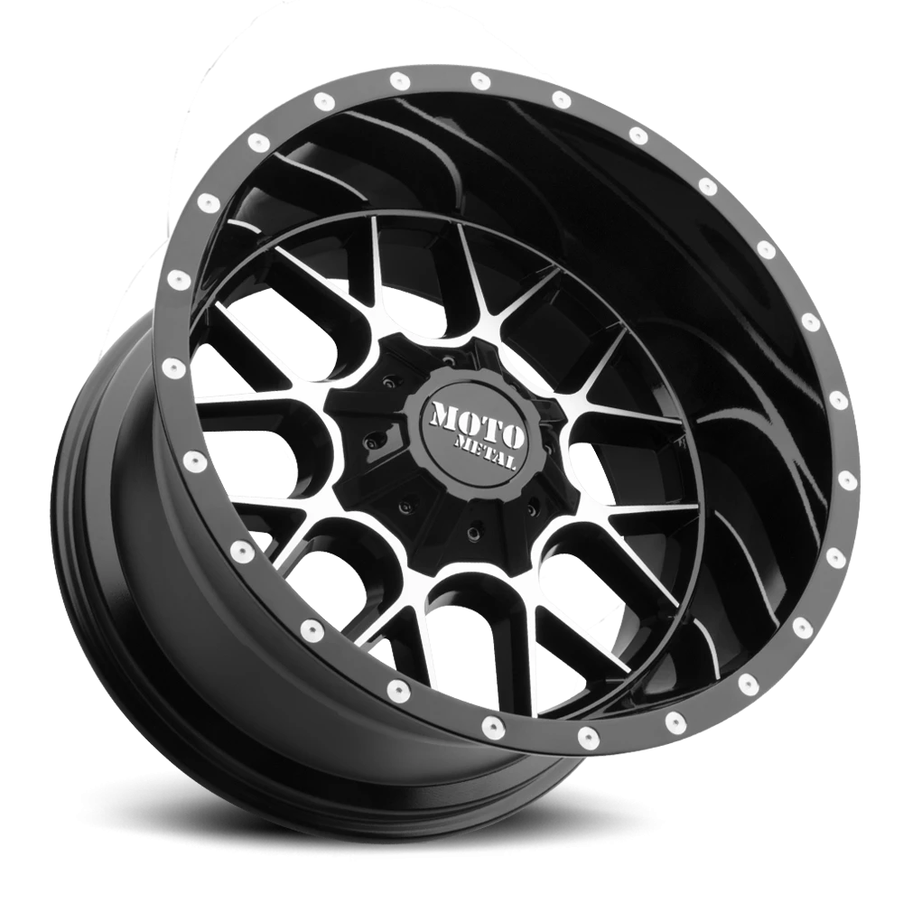 Moto Metal MO986 22x10" 6x135mm 106.25mm CB -18mm Gloss Black Machined