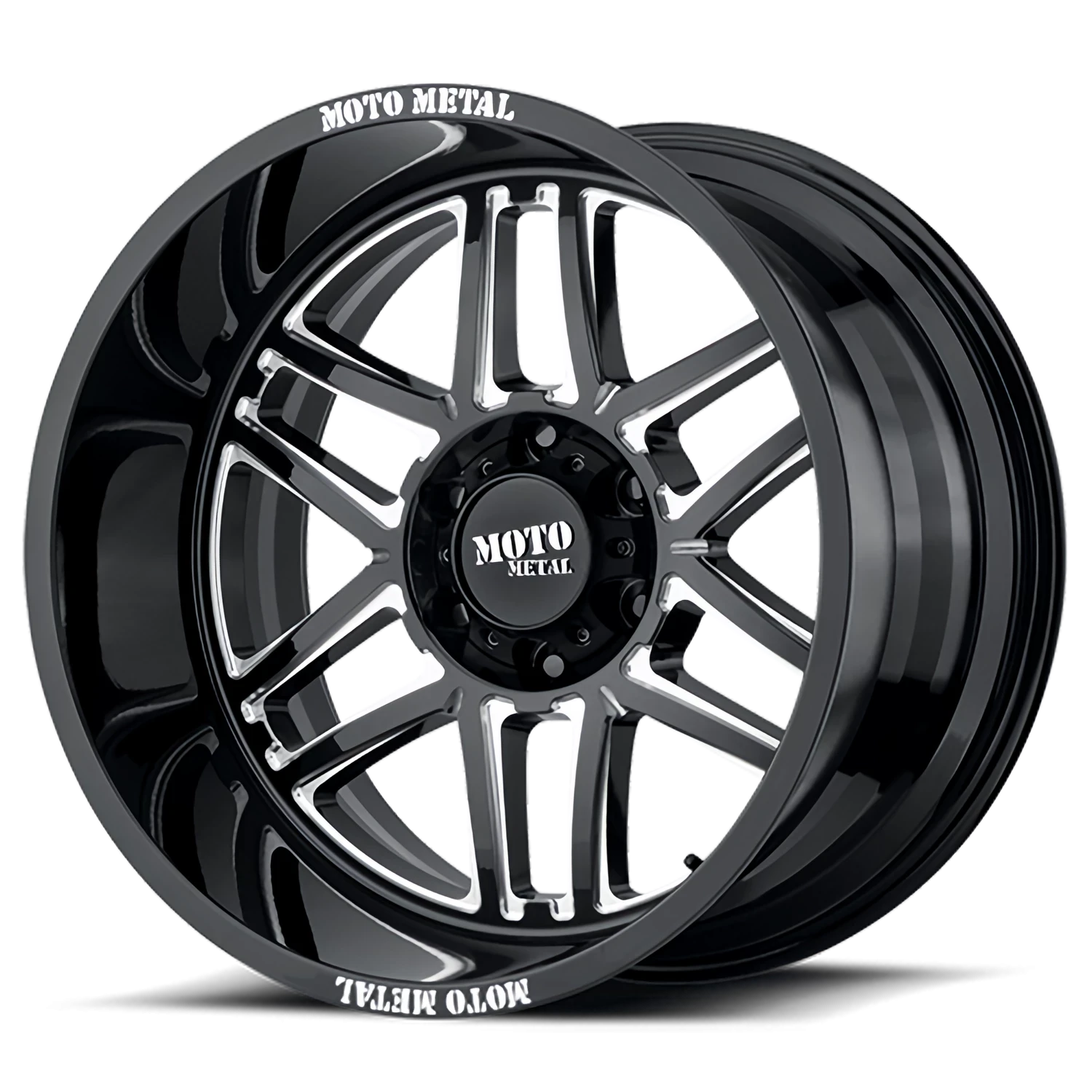 Moto Metal MO992 Folsom GB-M 20x10 -18 5x127mm 71.5mm Gloss Black Milled