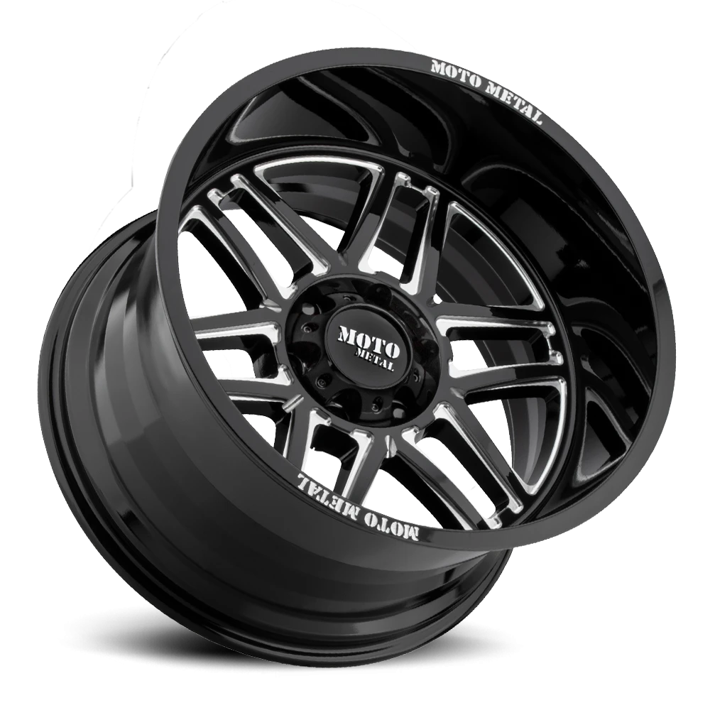 Moto Metal MO992 22x12" 8x170mm 125.5mm CB -44mm Gloss Black Milled