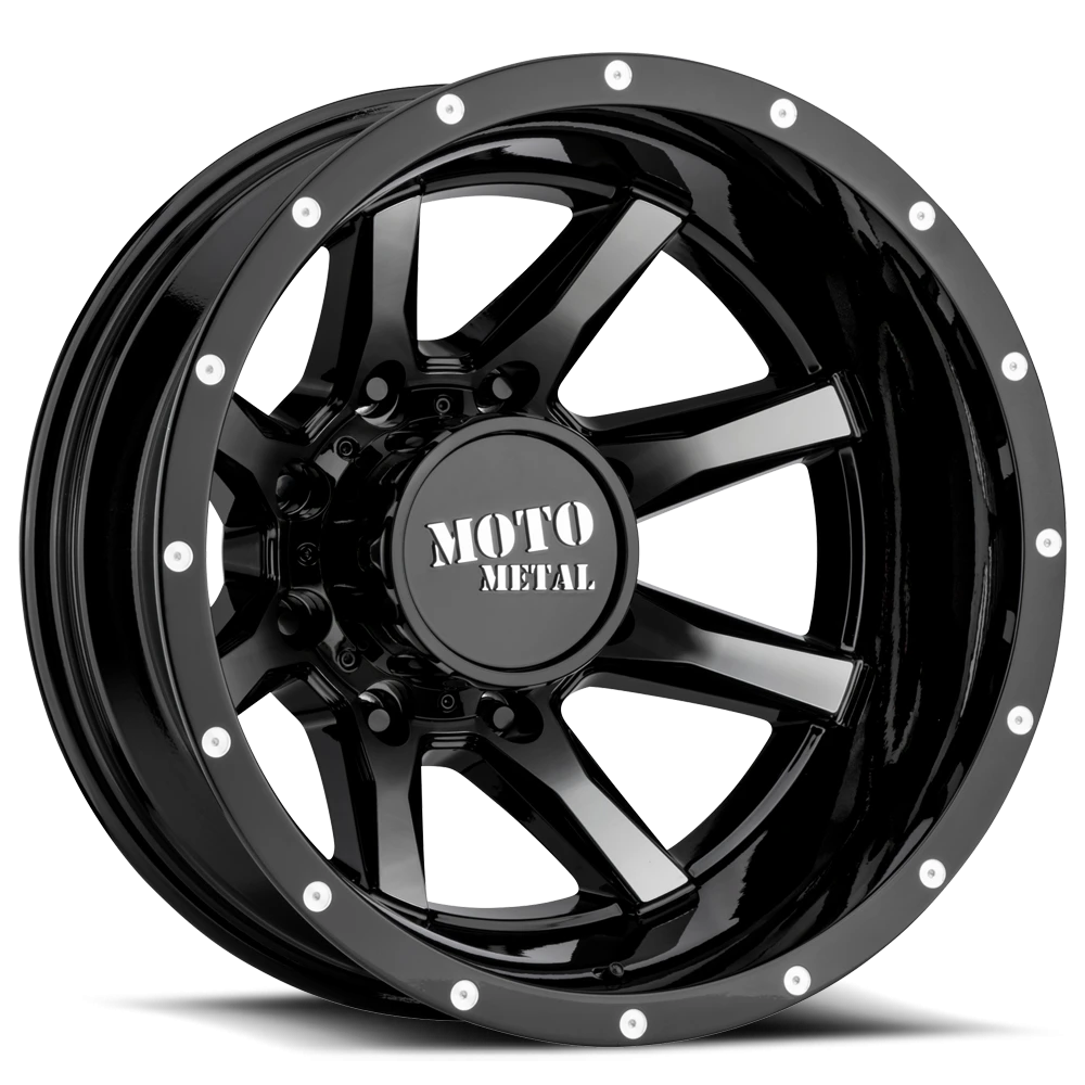 Moto Metal MO995 Dually 17x6.5" 8x210mm 154.3mm CB -140mm Gloss Black Machined