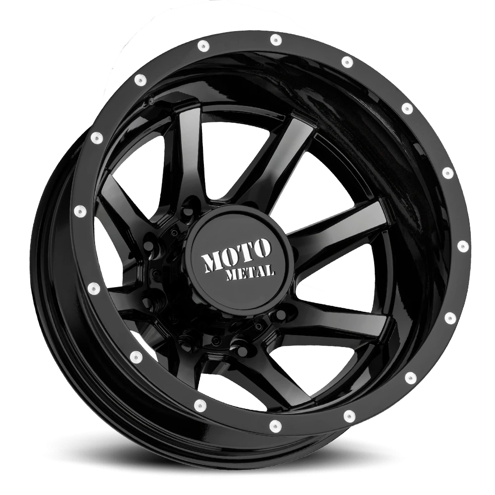 Moto Metal MO995 Dually 17x6.5" 8x210mm 154.3mm CB -155mm Gloss Black Machined