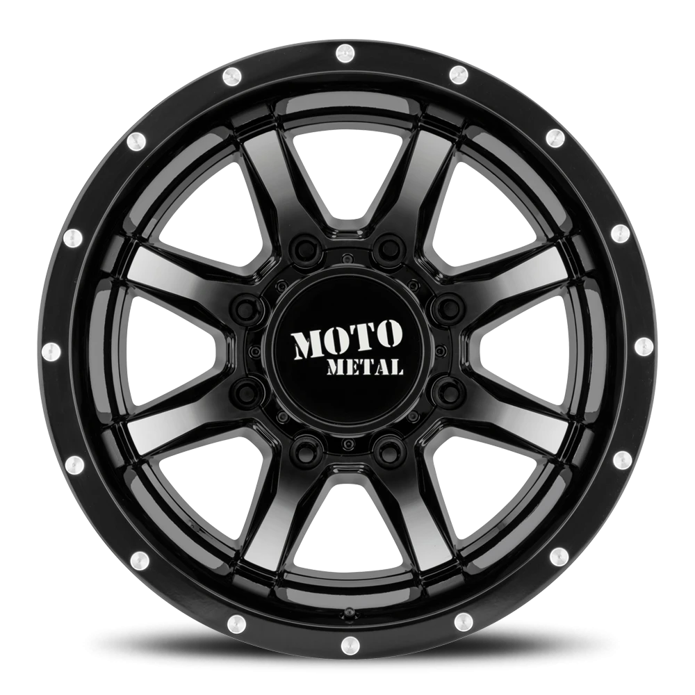 Moto Metal MO995 Dually 17x6.5" 8x210mm 154.3mm CB -140mm Gloss Black Machined