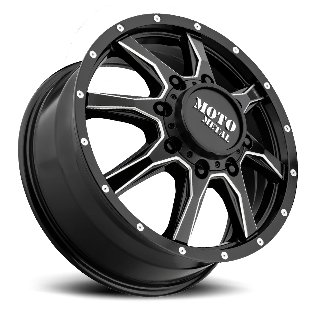 Moto Metal MO995 Dually 20x8.3" 8x165.1mm 117mm CB +127mm Satin Black Milled