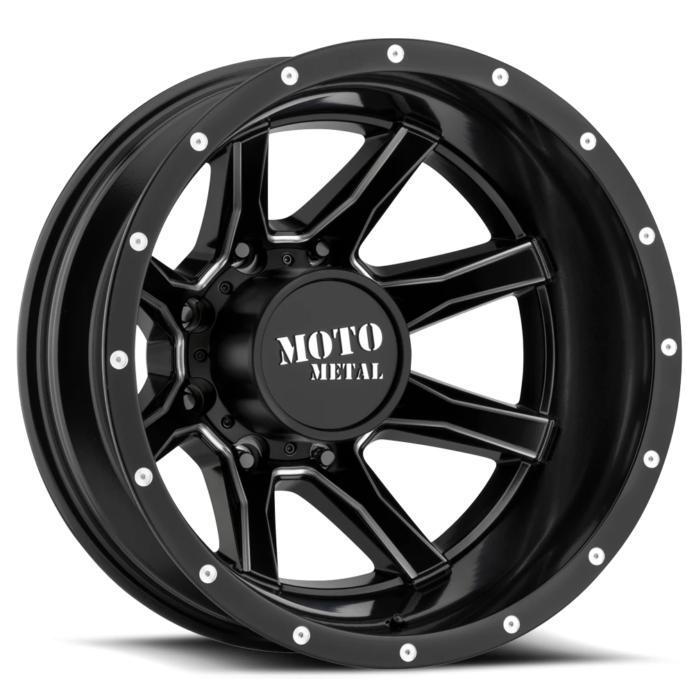 Moto Metal MO995 Dually 17x6.5" 8x210mm 154.3mm CB -155mm Satin Black Milled