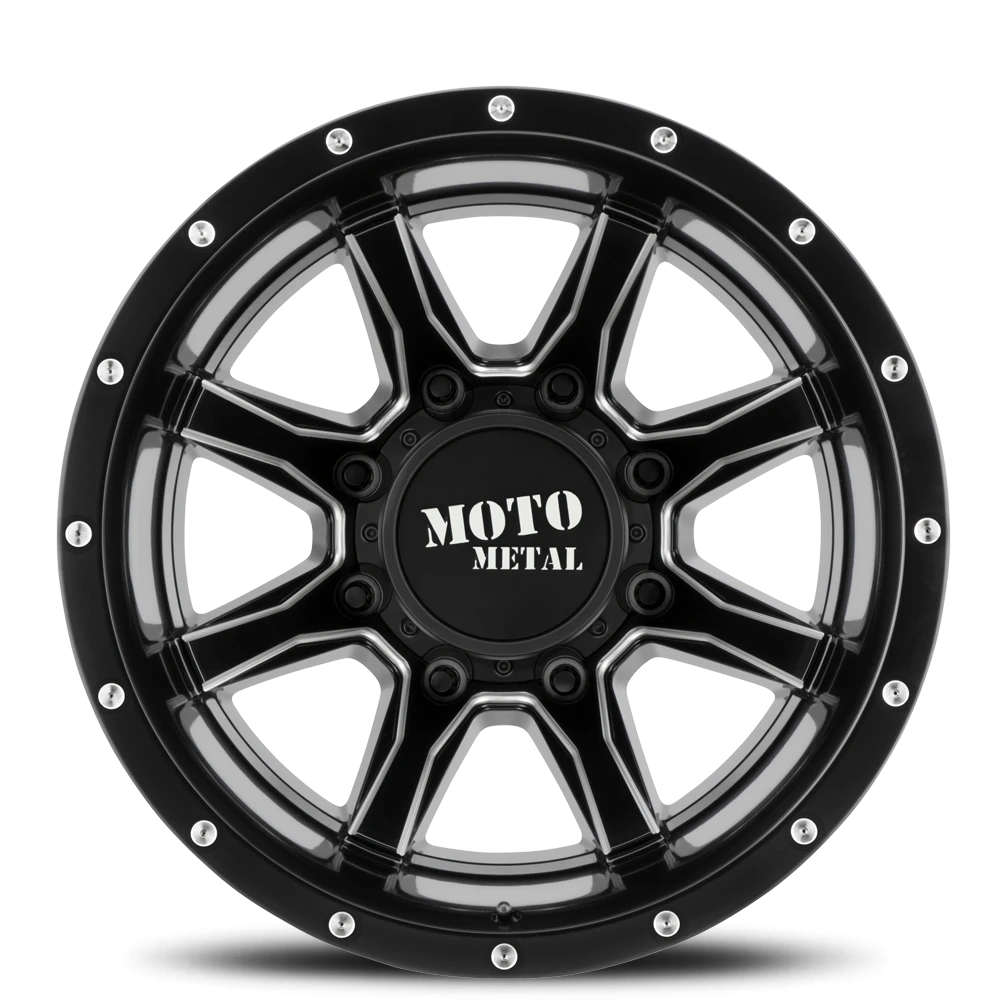 Moto Metal MO995 Dually 17x6.5" 8x210mm 154.3mm CB -140mm Satin Black Milled