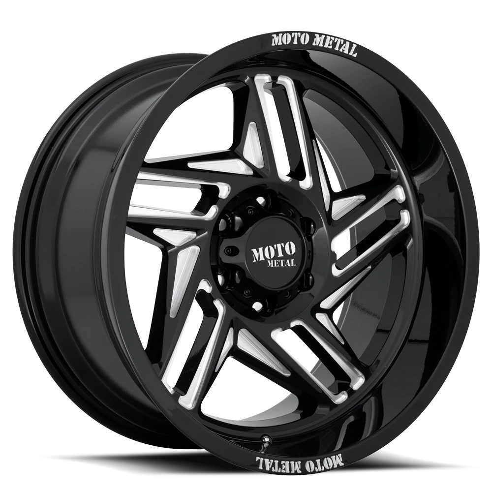 Moto Metal MO996 20x12" 6x139.7mm 106.25mm CB -44mm Gloss Black Milled