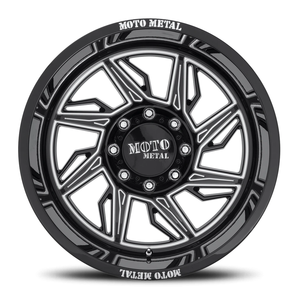 Moto Metal MO997 22x12" 6x135mm 87.1mm CB -44mm Gloss Black Milled-Right Directional