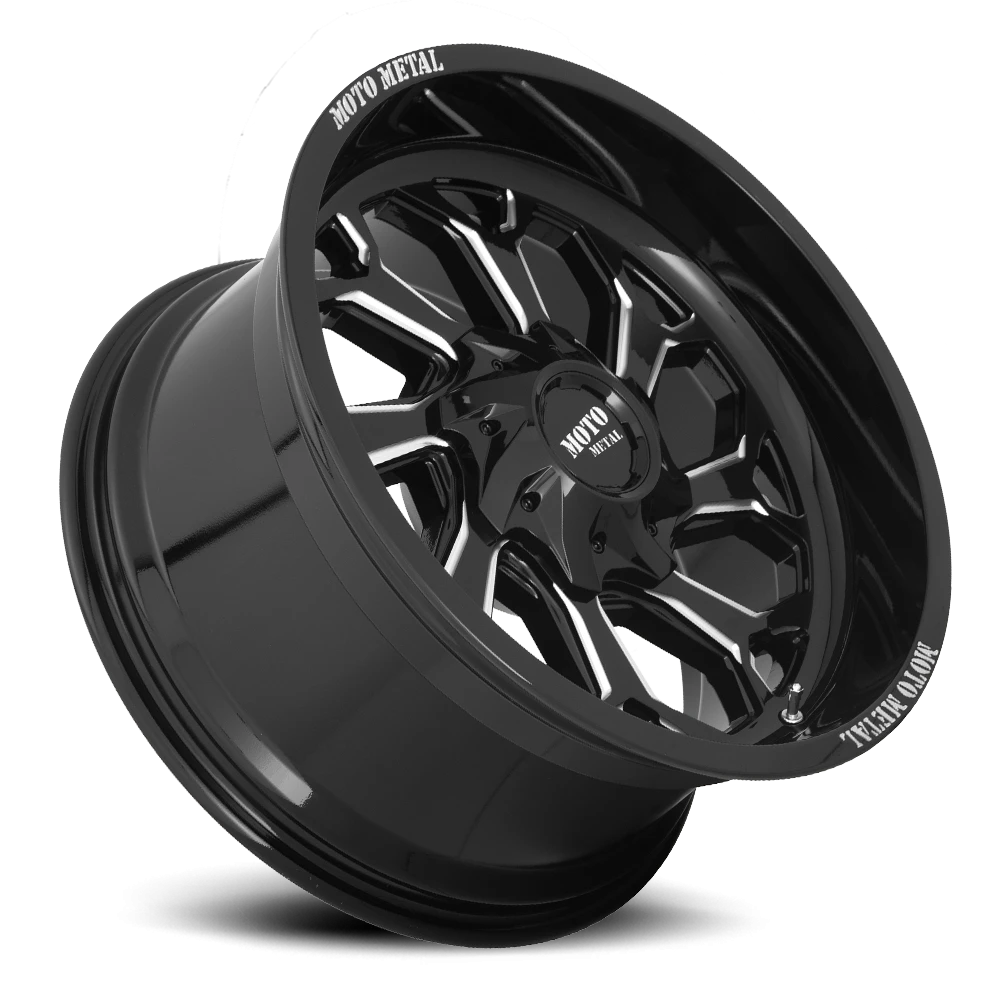 Moto Metal MO999 20x10" 5x139.7mm 110.1mm CB -18mm Gloss Black Milled