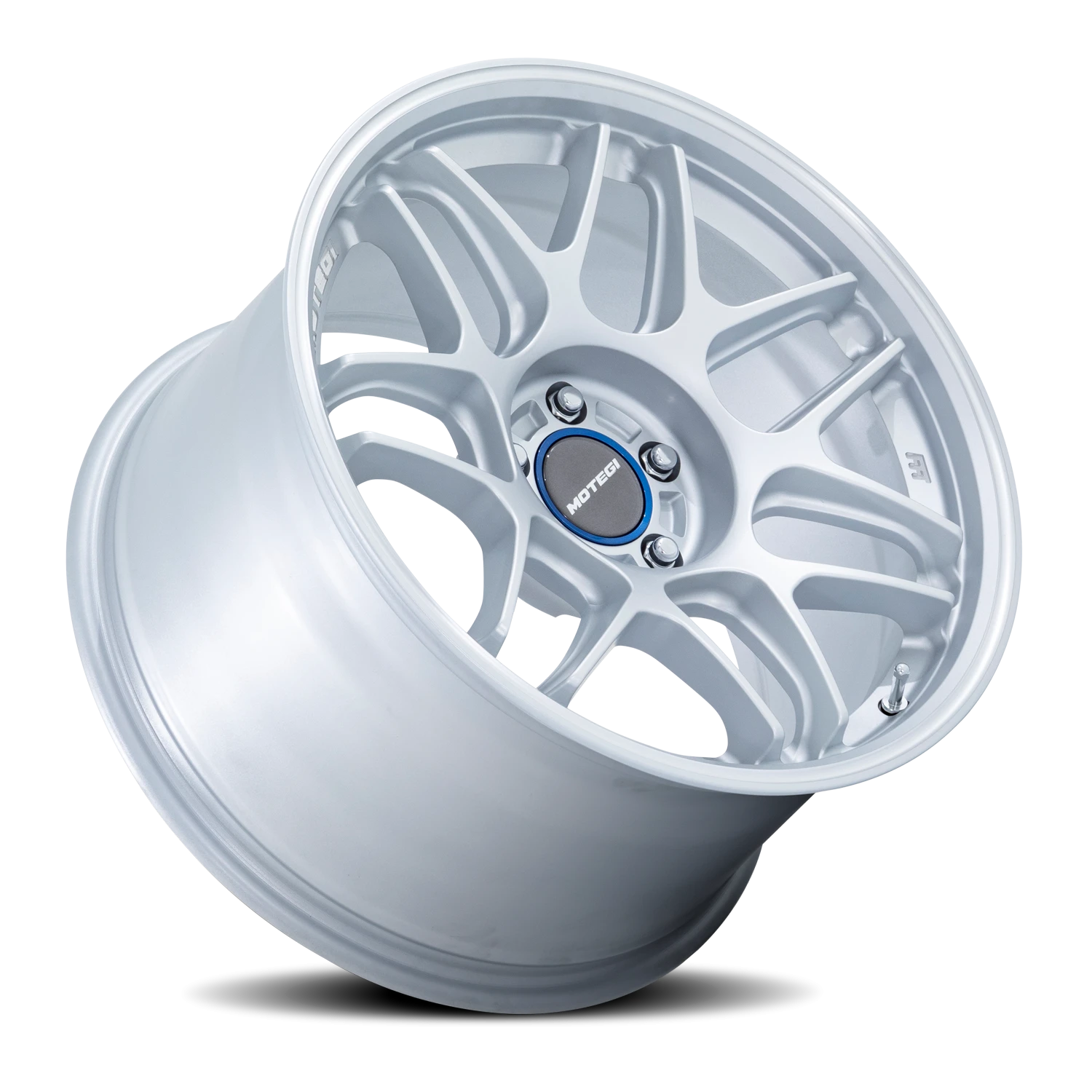 Motegi MR158 Tsubaki 19x9.5" 5x114.3mm 72.56mm CB +40mm Hyper Silver Machined Lip