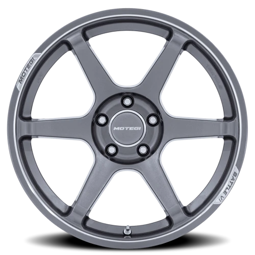 Motegi MR160 Battle VI 19x8.5" 5x100mm 56.15mm CB +30mm Gloss Gunzilla Machined Lip