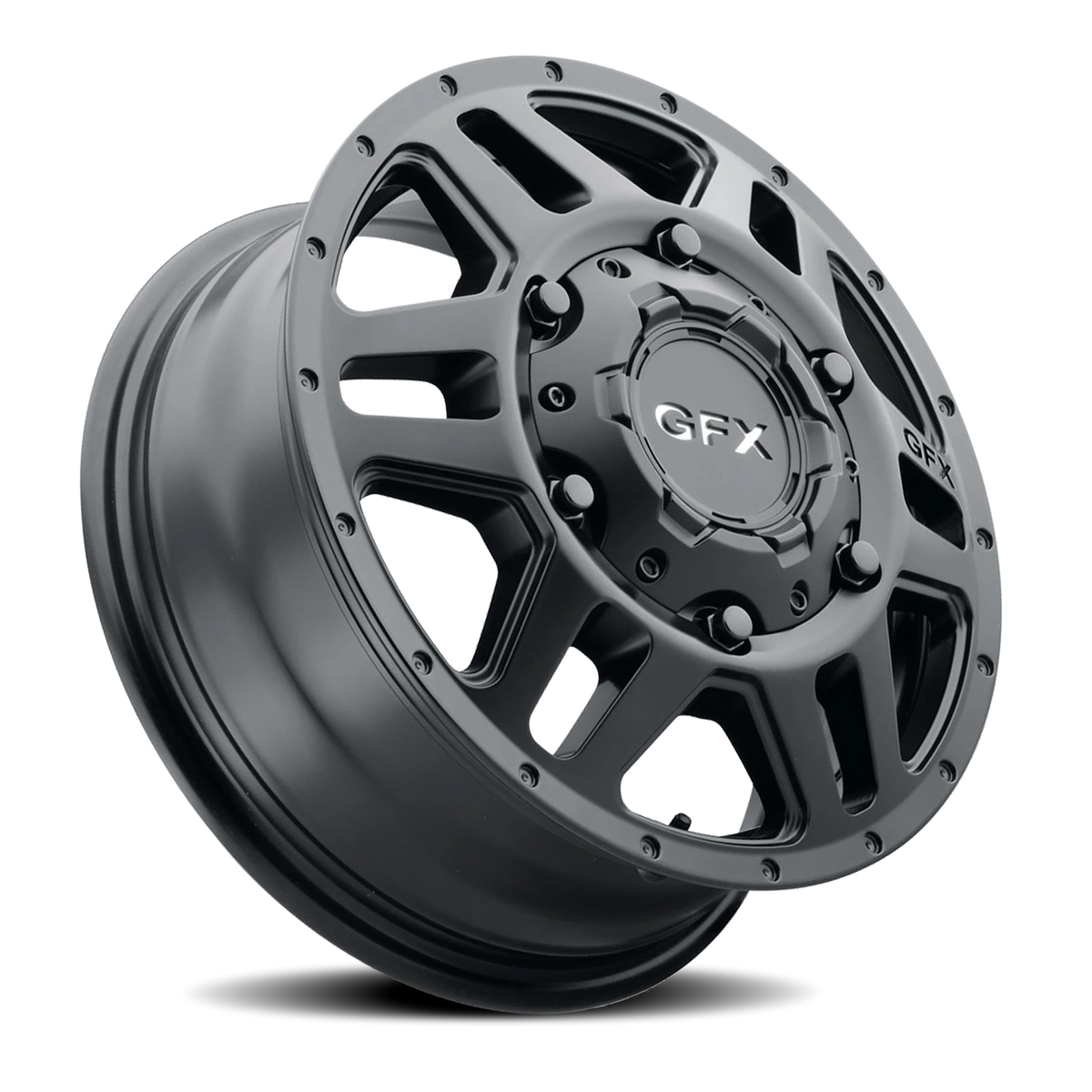 G-FX MV2 Dually Van 16x6 +84 6x180mm 138.8mm Matte Black
