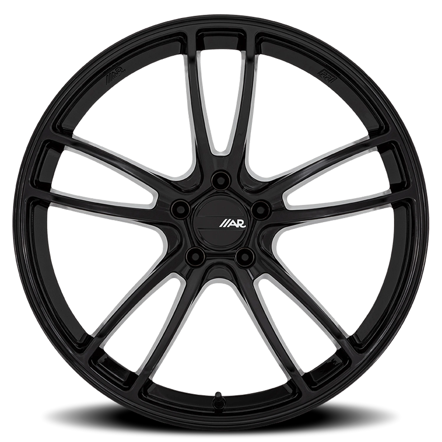 American Racing Mach Five 20x11.5" 5x114.3mm 70.5mm CB +56mm Gloss Black