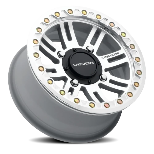 Vision 356BL 15x7 +13 4x156mm 131.1mm Machined Machined Machined Beadlock Ring