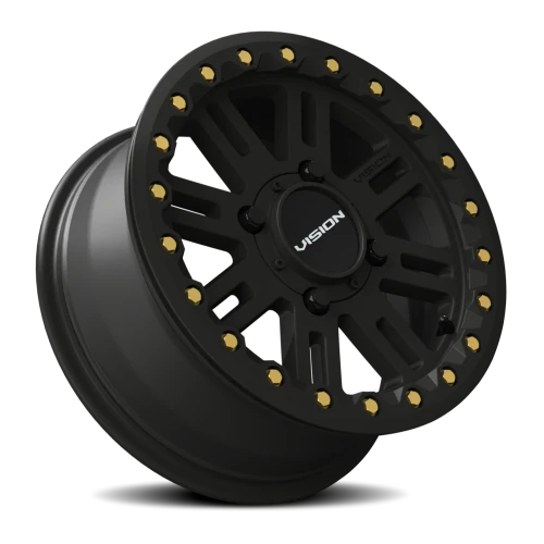 Vision 356BL 15x7 +13 4x156mm 131.1mm Satin Black Satin-Black-Beadlock-Ring