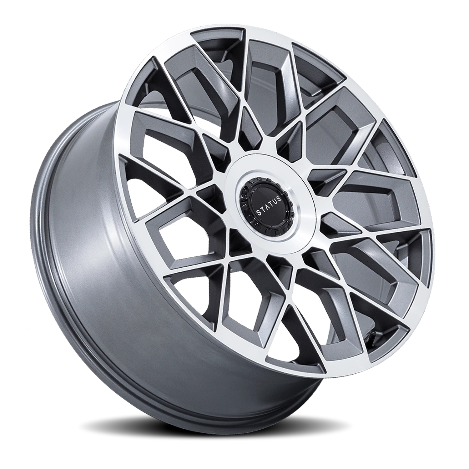 Status Matrix 22x9.5" 5x120mm 74.1mm CB +30mm Anthracite Mirror Face