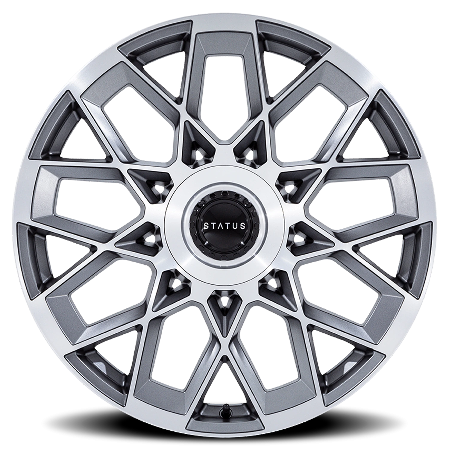 Status Matrix 24x10" 5x112mm 74.1mm CB +20mm Anthracite Mirror Face