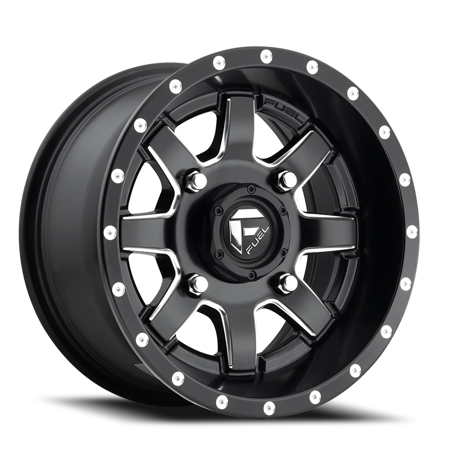 Fuel Maverick UTV 15x7" 4x136mm 110.2mm CB +13mm Matte Black Milled
