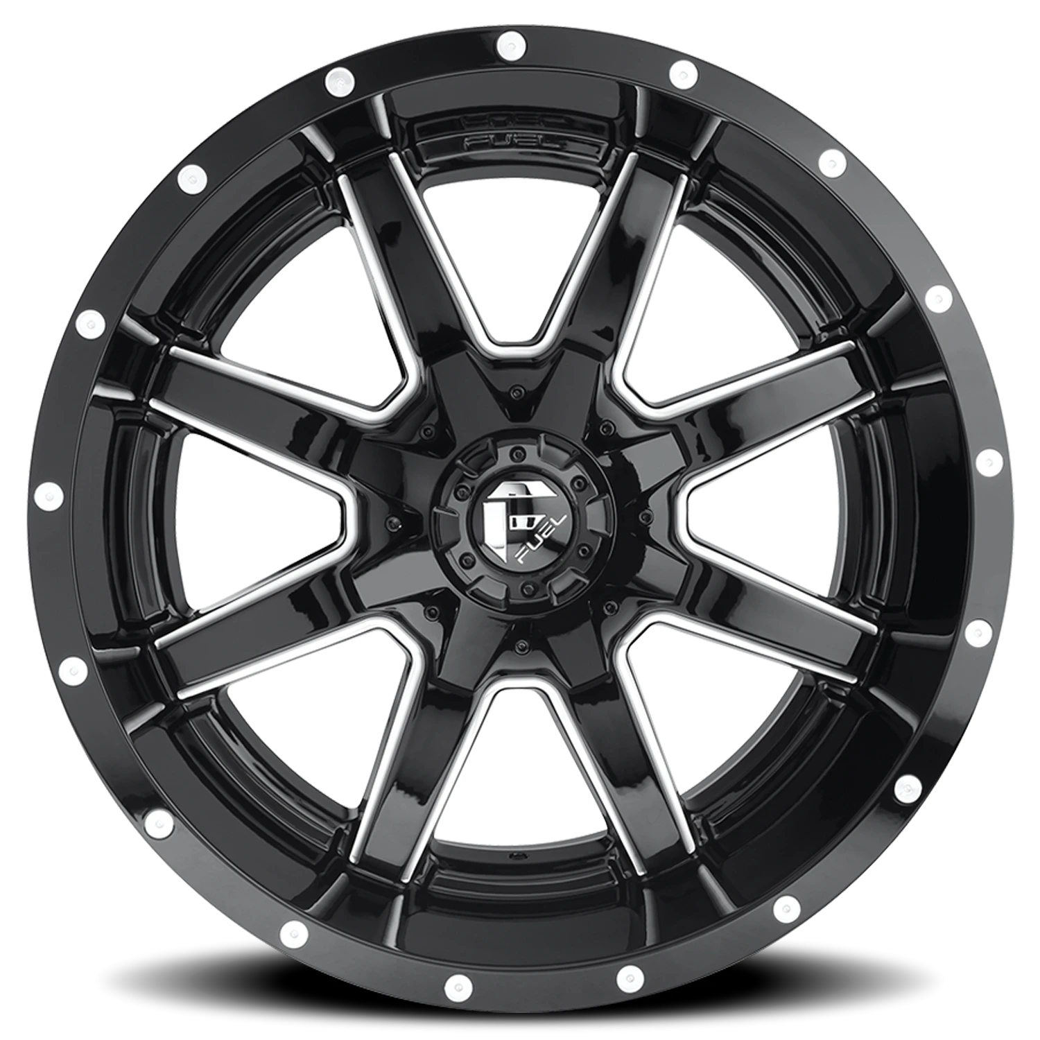 Fuel Maverick D610 20x10 -18 6x135/6x139.7mm 106.4mm Gloss Black Milled