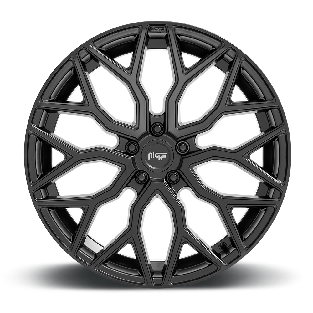 Niche Mazzanti 19x8.5" 5x112mm 66.5mm CB +25mm Matte Black
