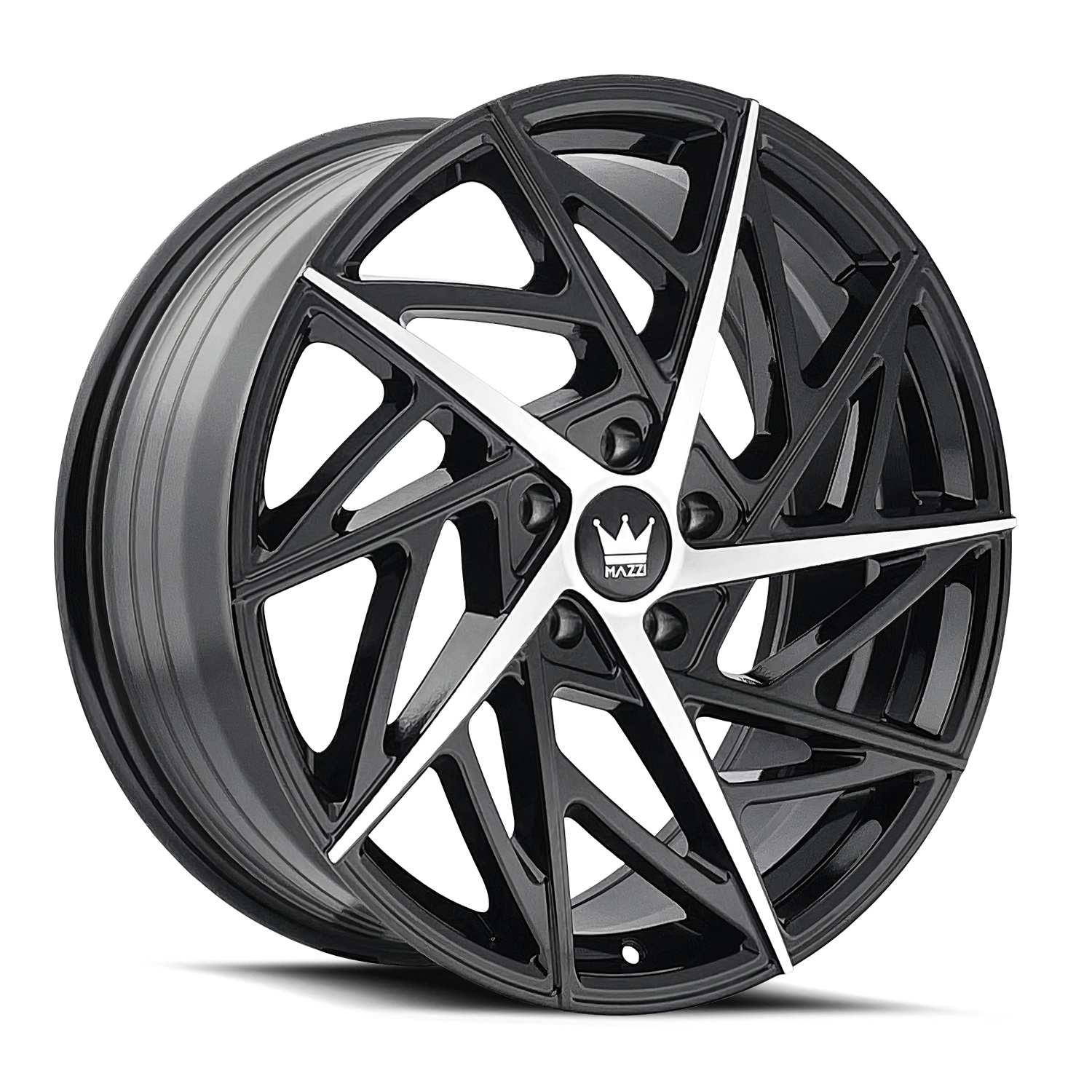Mazzi Freestyle 20x8.5" 5x120mm 74.1mm CB +35mm Gloss Black Machined