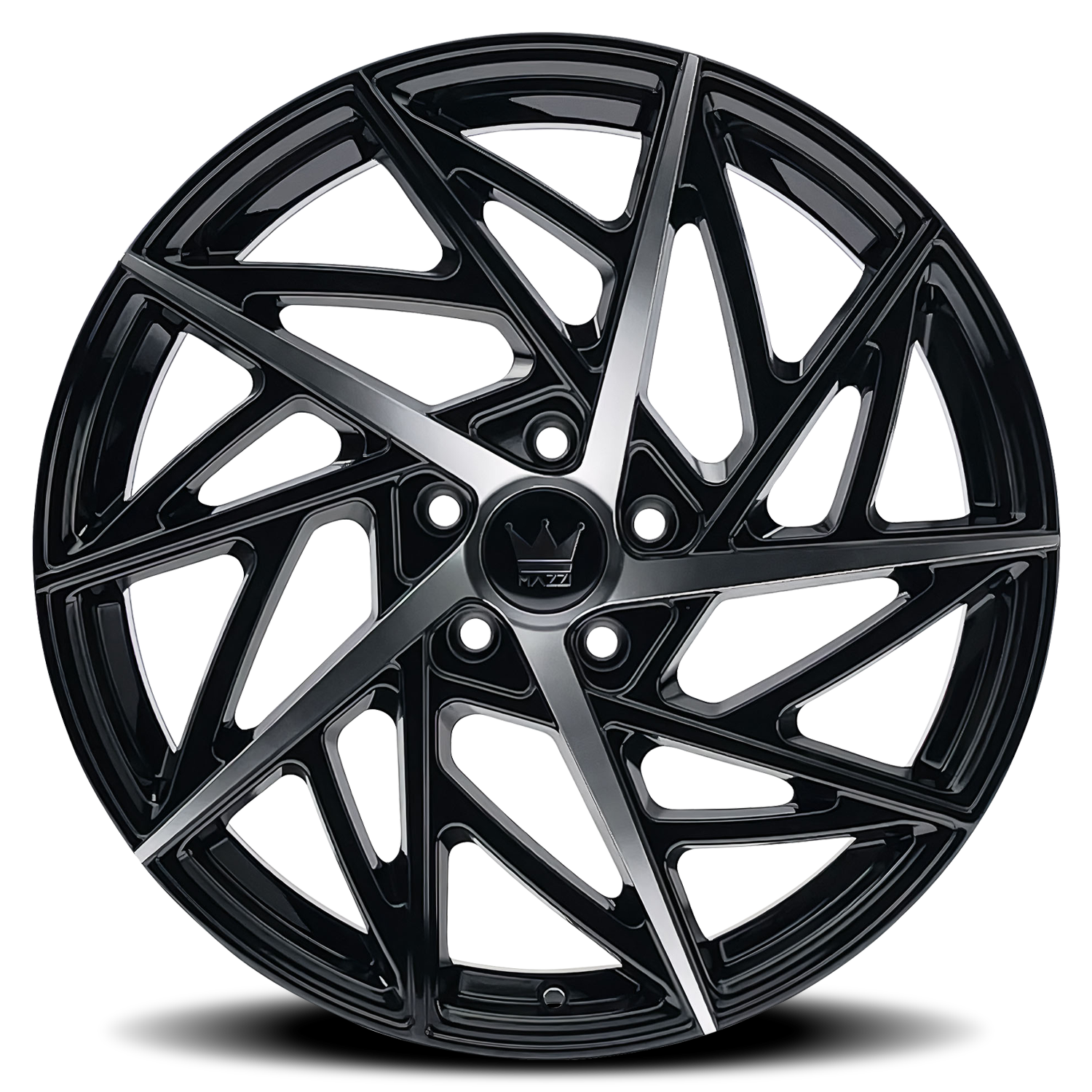 Mazzi Freestyle 20x8.5" 5x120mm 74.1mm CB +35mm Gloss Black Machined
