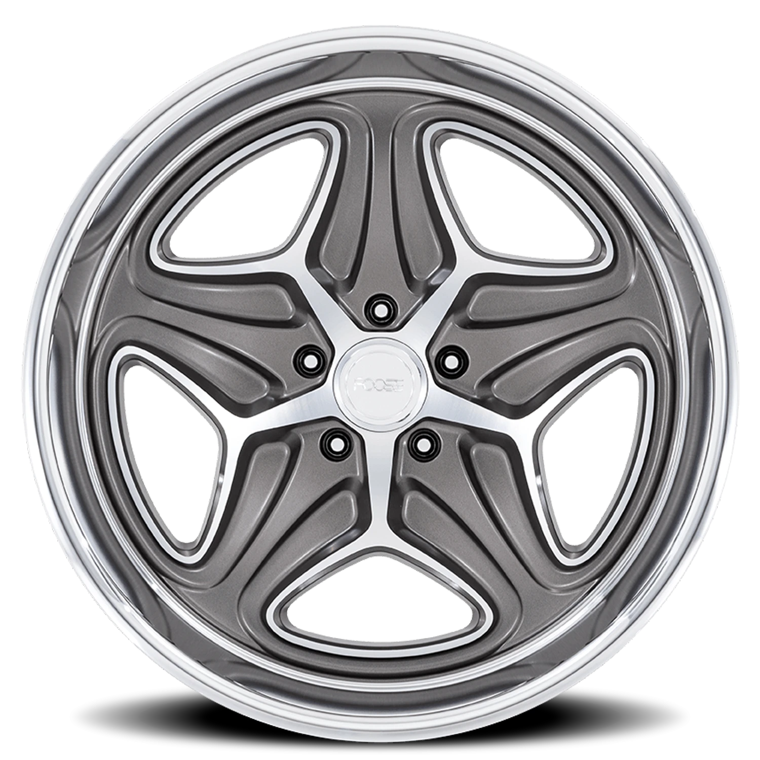 Foose Merlot 22x9" 5x120.65mm 72.56mm CB +15mm Anthracite Machined