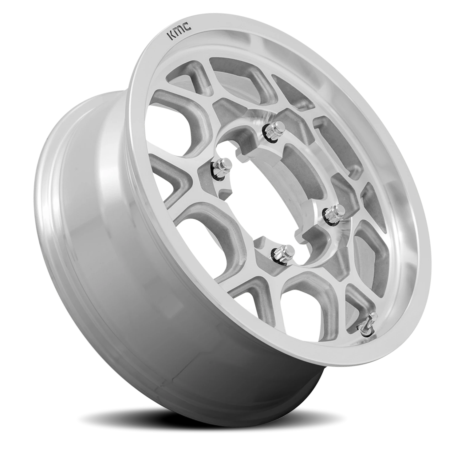 KMC Mesa Lite UTV KS133 15x6 +38 4x137mm 96mm Machined Silver