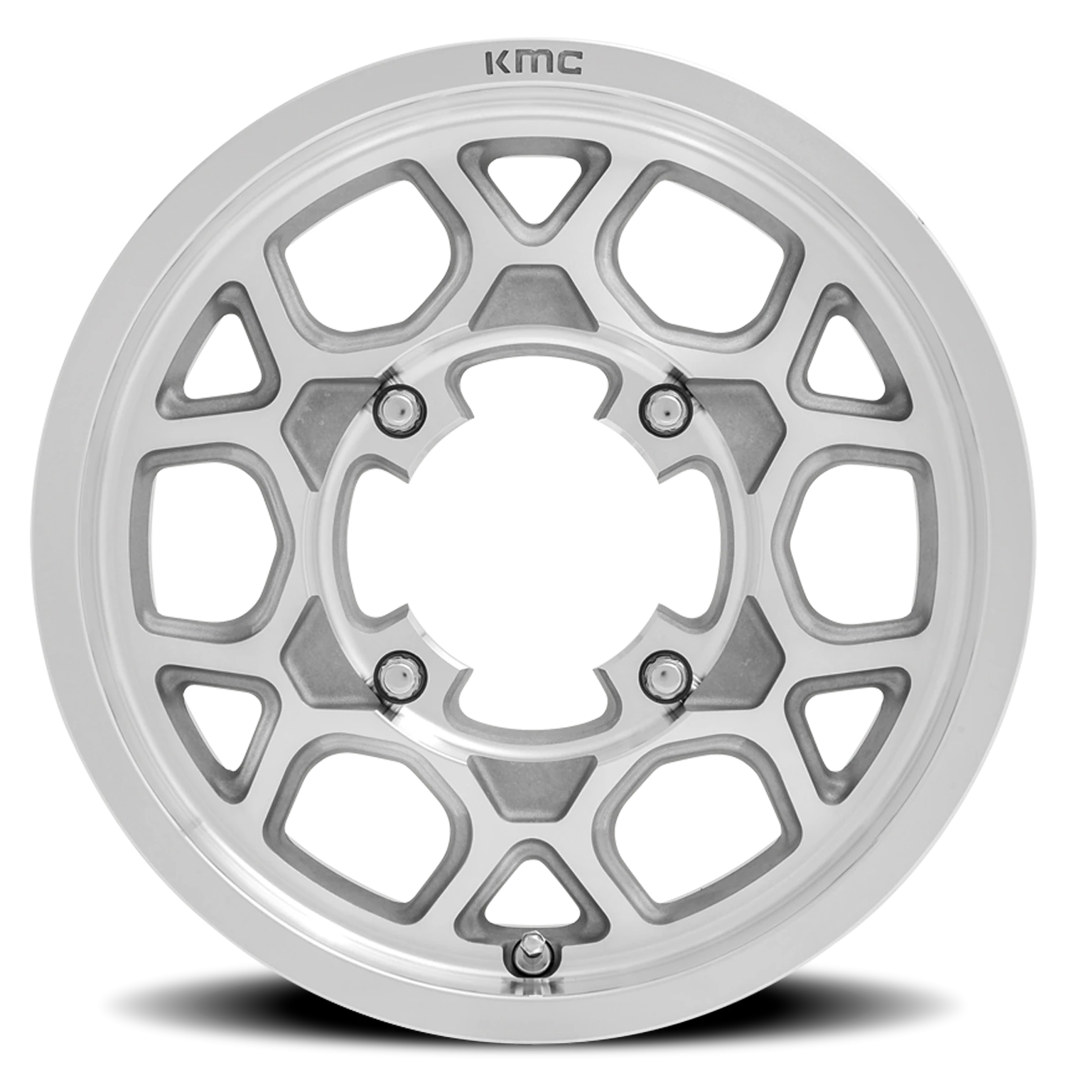 KMC Mesa Lite UTV KS133 15x6 +38 4x137mm 96mm Machined Silver