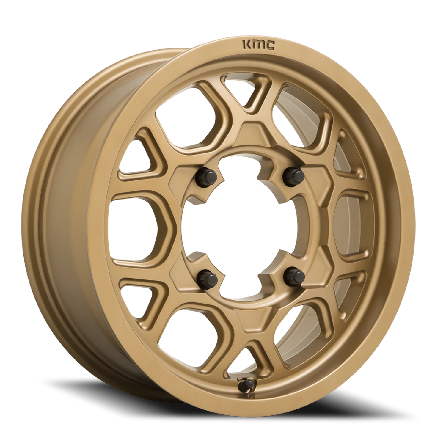 KMC Mesa Lite UTV 15x6" 4x156mm 115.1mm CB +38mm Matte Bronze