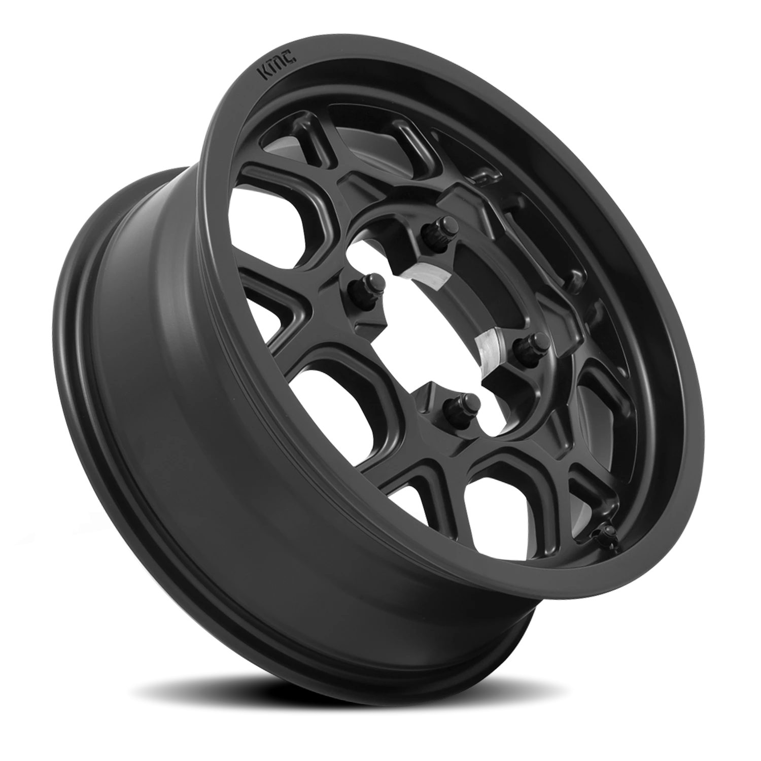 KMC Mesa Lite UTV 15x6" 4x156mm 115.1mm CB +38mm Satin Black