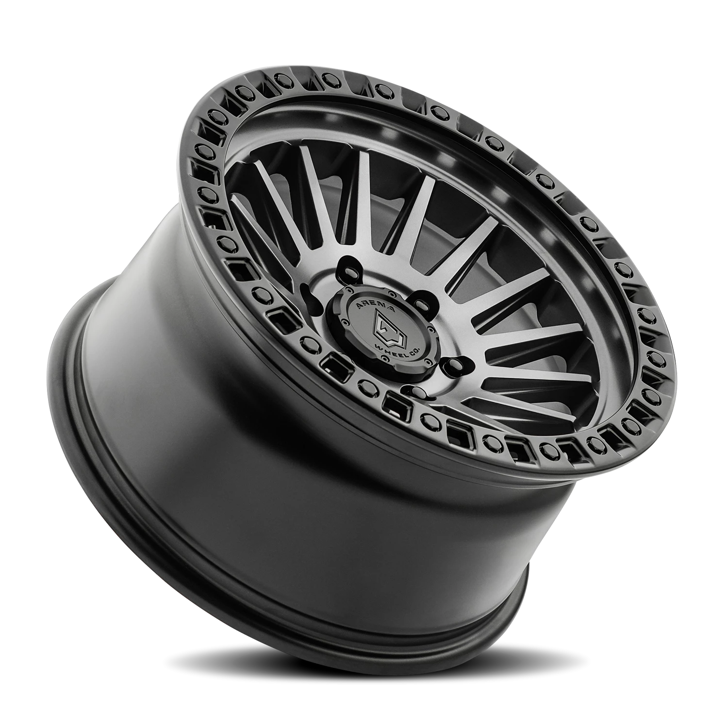 Arena Mesa 17x9" 5x127mm 71.5mm CB 0mm Satin Gunmetal Satin Black Lip
