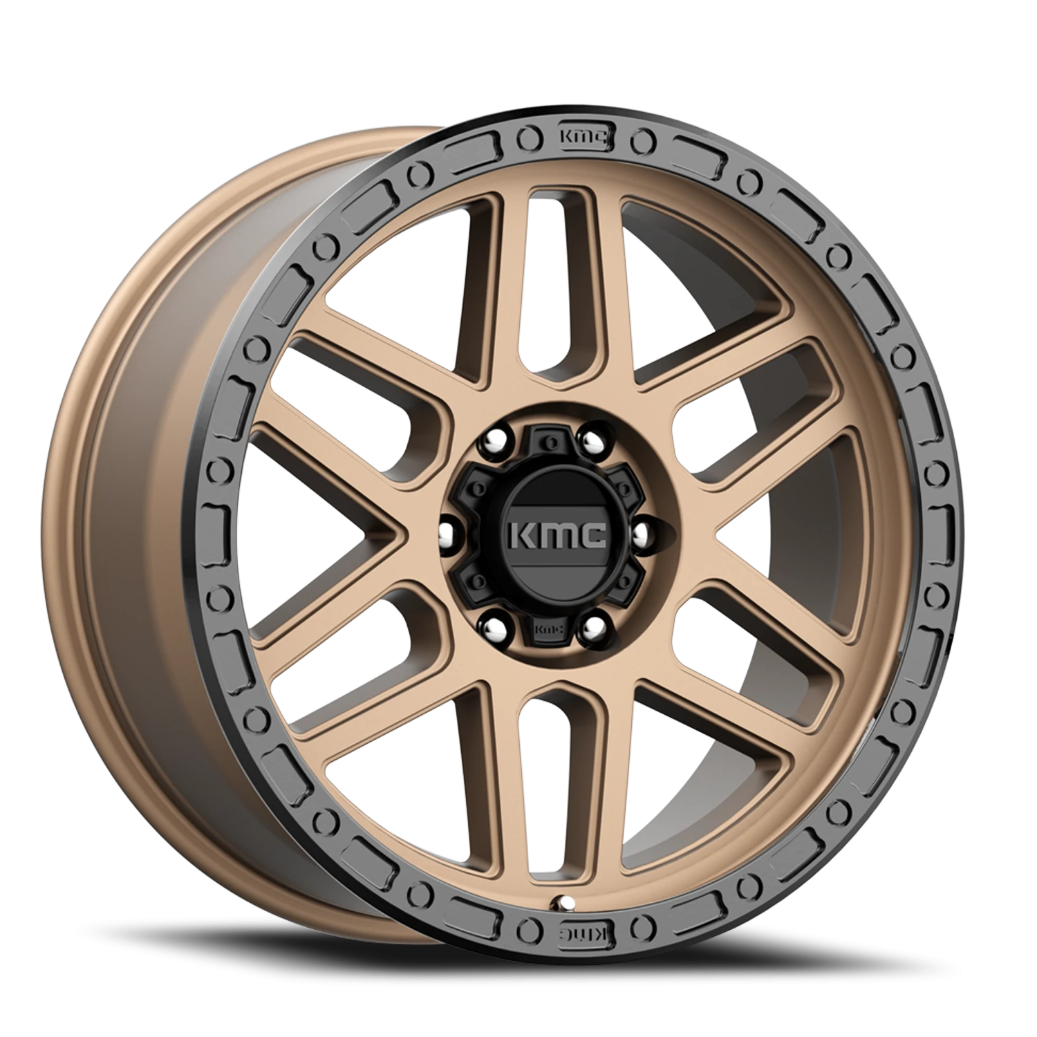 KMC Mesa 17x8.5" 6x135mm 87.1mm CB 0mm Matte Bronze Black Lip