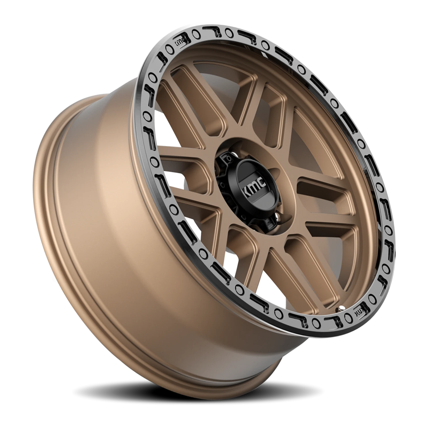 KMC Mesa 20x9" 8x165.1mm 125.5mm CB +18mm Matte Bronze Black Lip