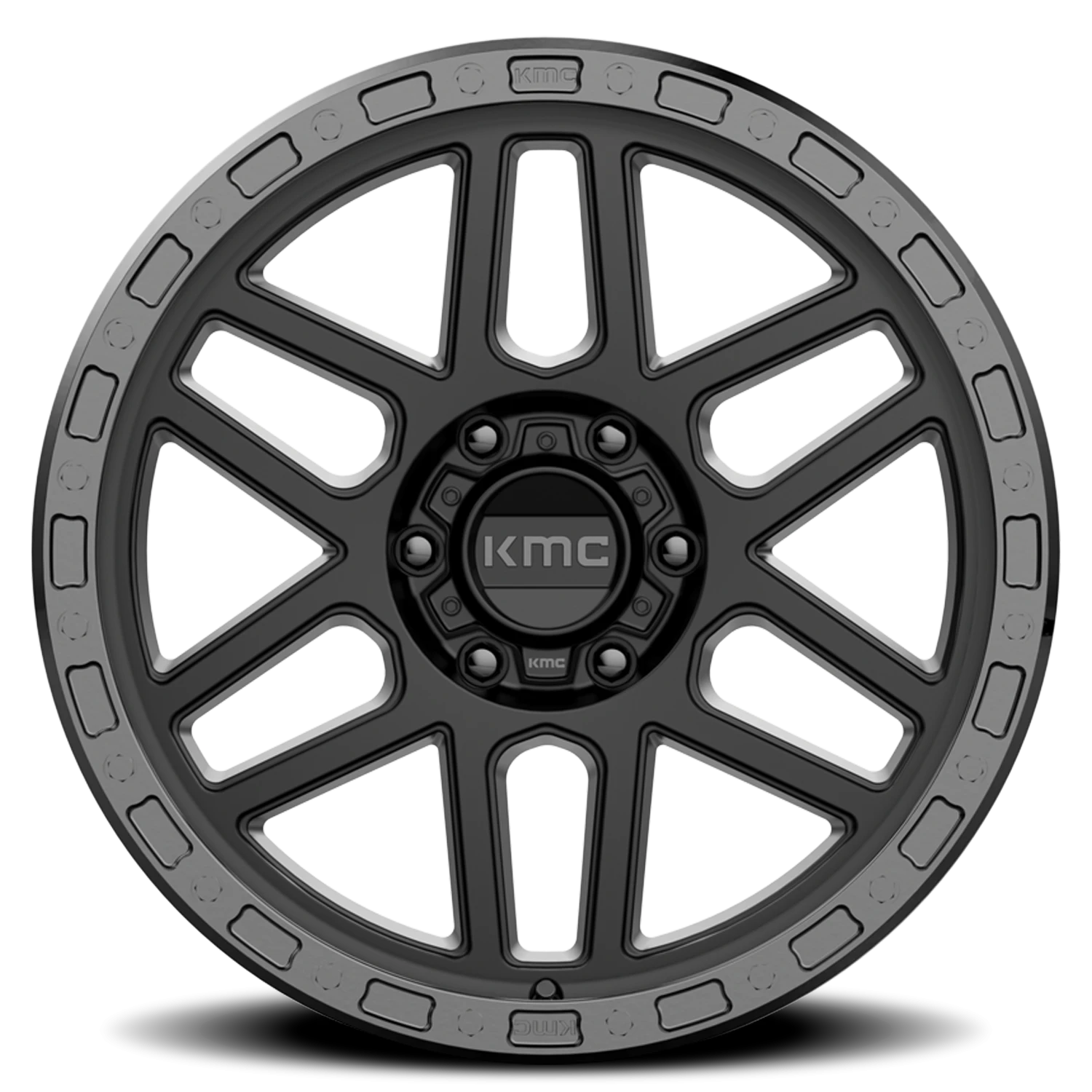 KMC Mesa KM544 SB 20x9 +0 5x127mm 71.5mm Satin Black Gloss Black Lip
