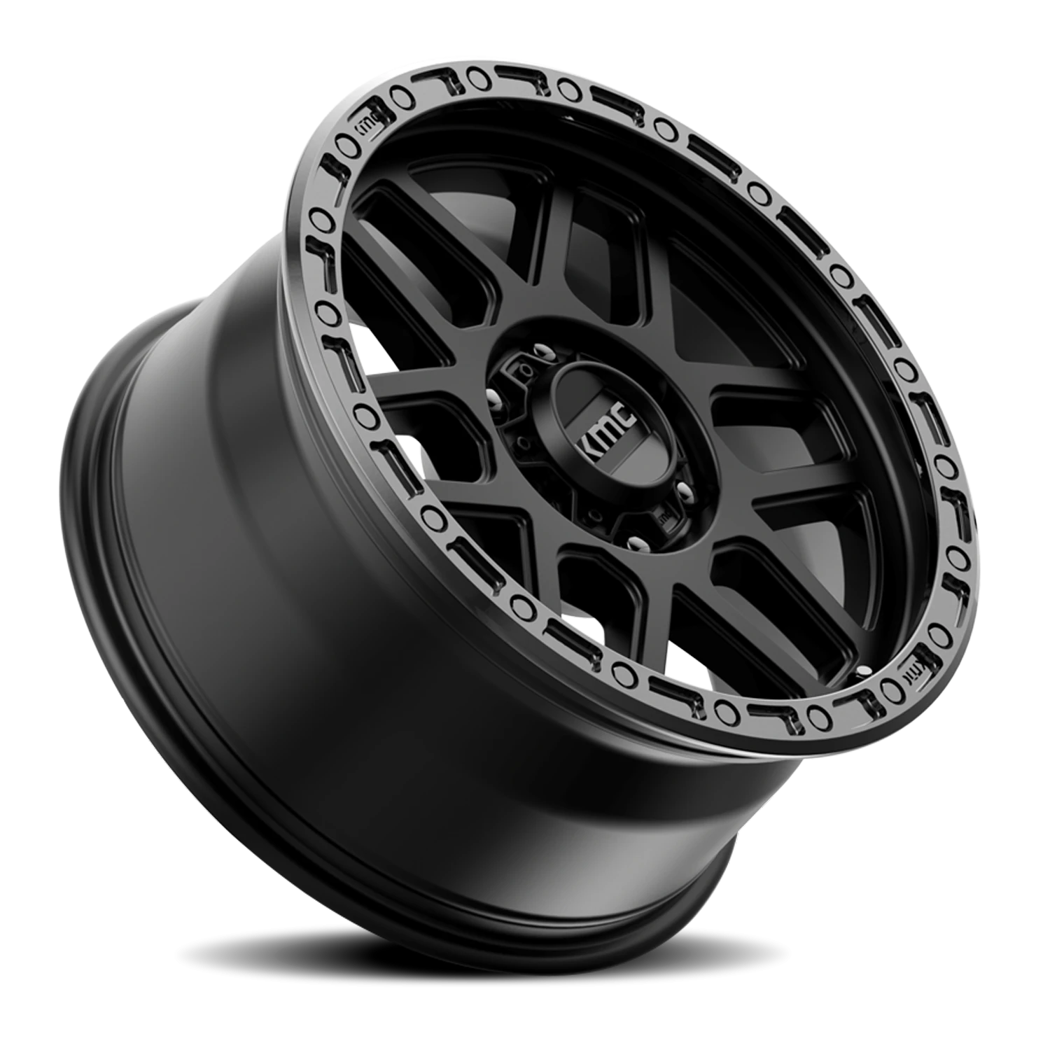 KMC Mesa KM544 SB 20x9 +18 6x135mm 87.1mm Satin Black Gloss Black Lip