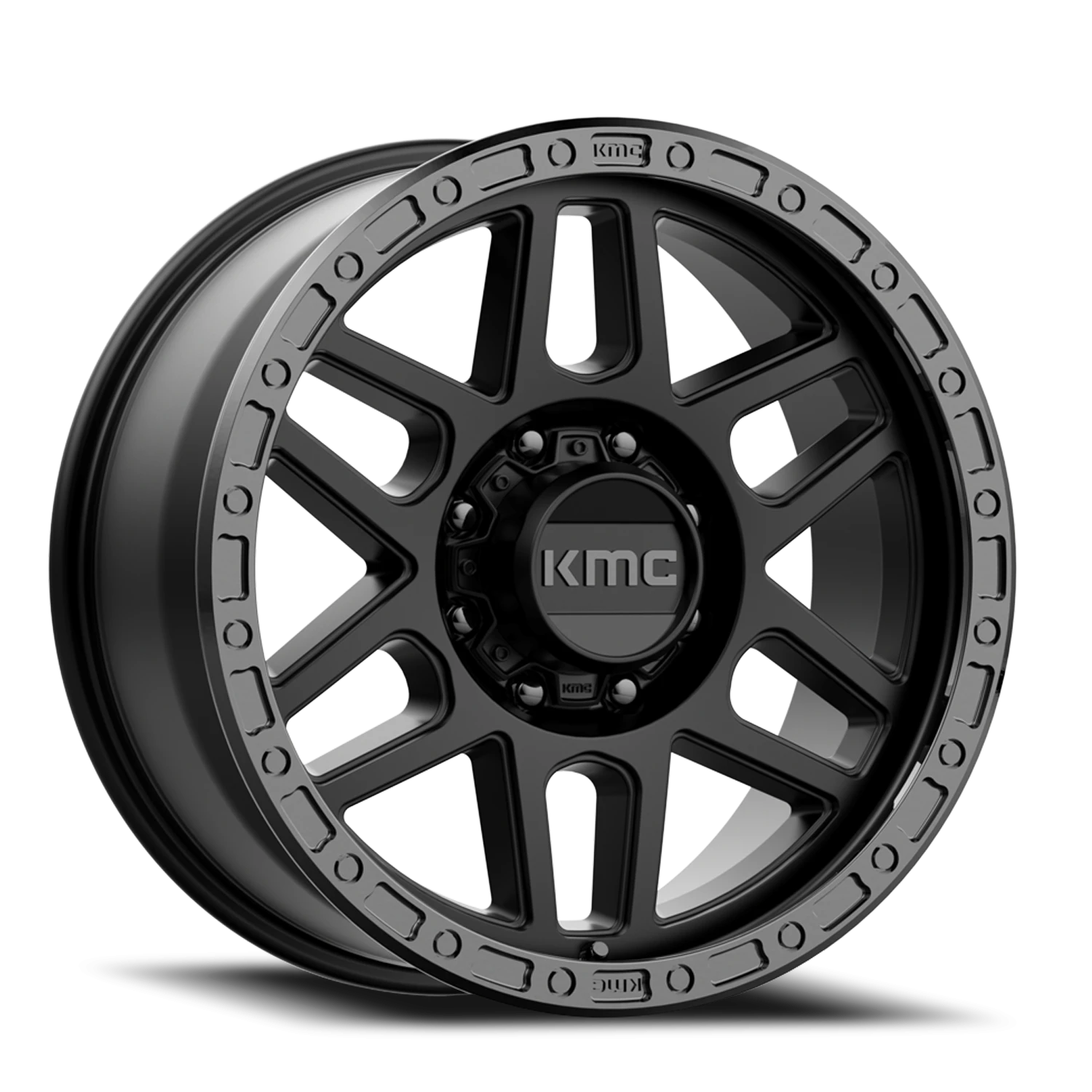 KMC Mesa KM544 SB 18x9 +18 8x180mm 124.2mm Satin Black Gloss Black Lip