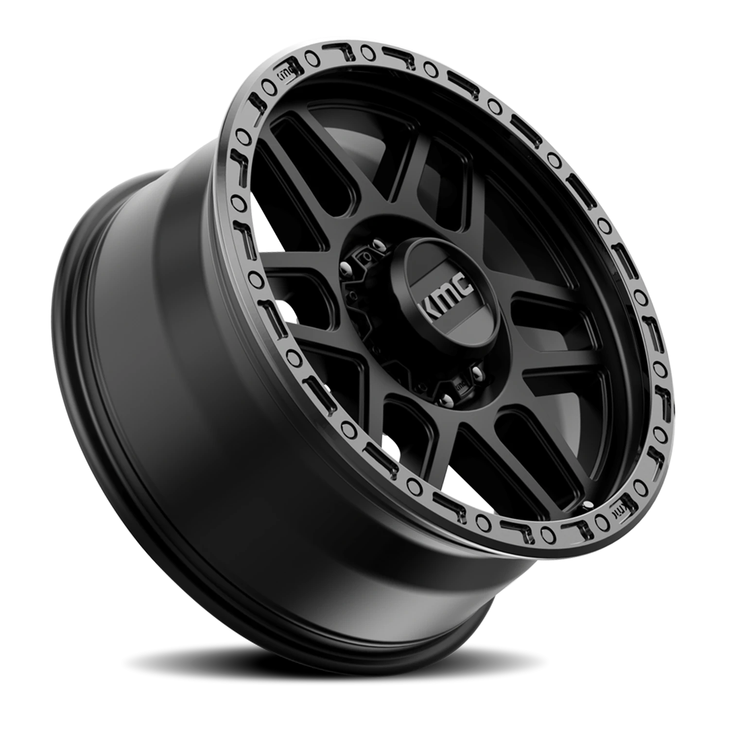 KMC Mesa KM544 SB 18x9 +18 8x180mm 124.2mm Satin Black Gloss Black Lip