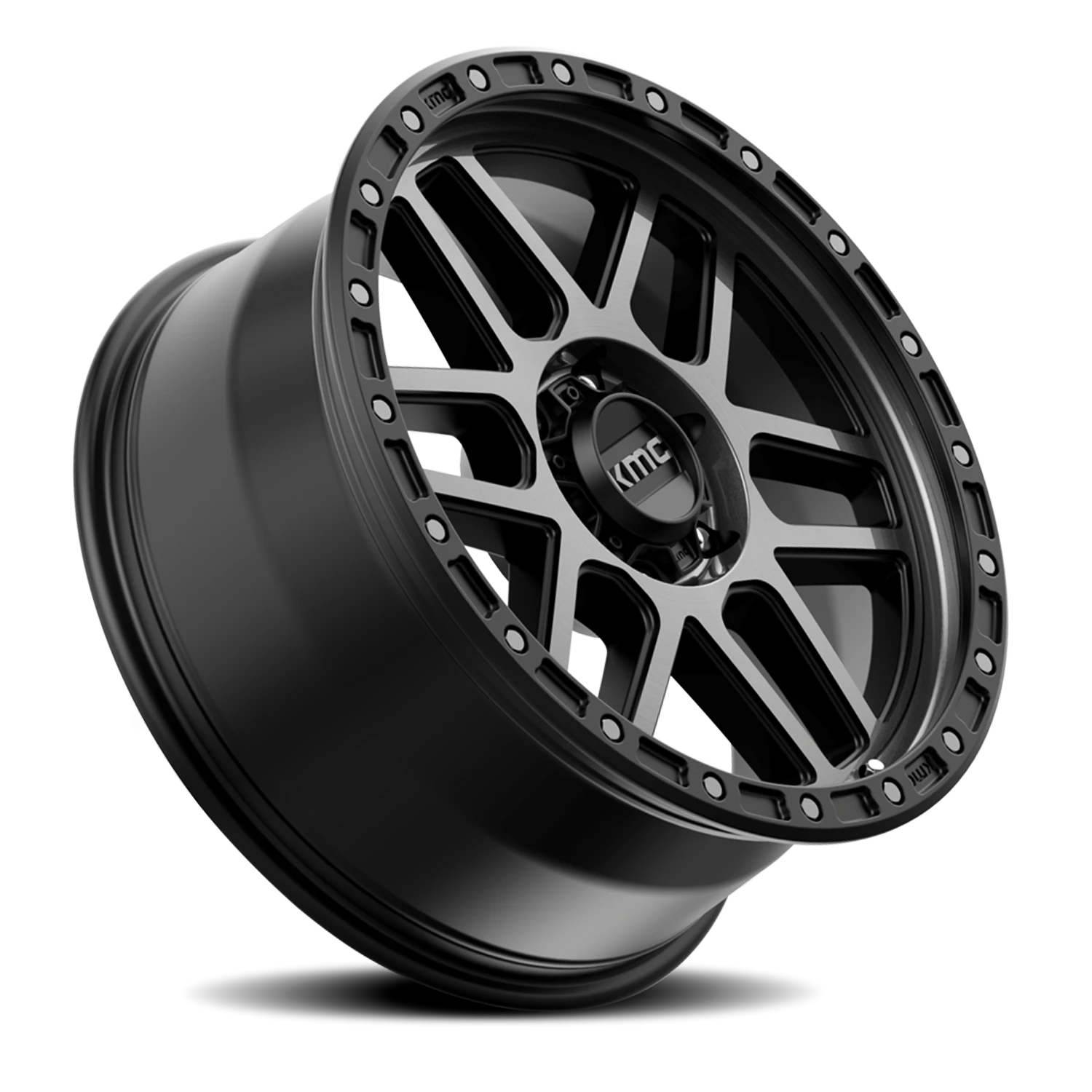KMC Mesa KM544 GY 20x9 +0 5x127mm 71.5mm Satin Black Gray Tint