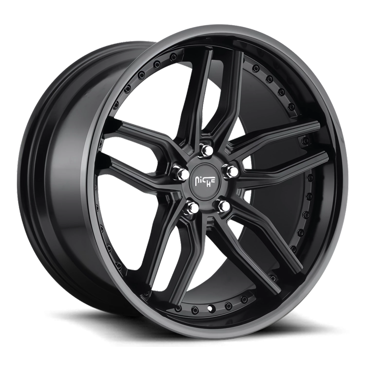 Niche Methos 20x10.5" 5x112mm 66.5mm CB +40mm Gloss Matte Black
