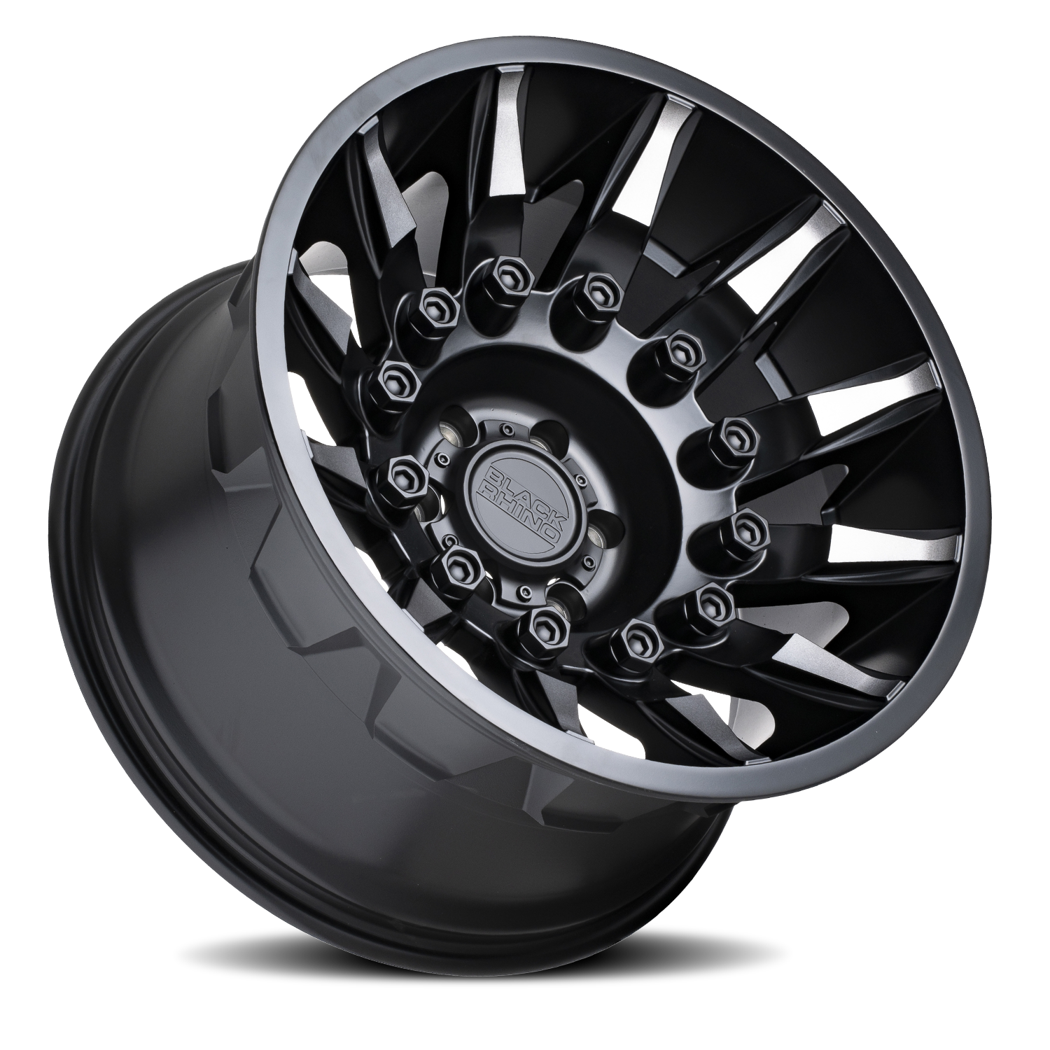 Black Rhino Mission 20x9" 6x120mm 67.1mm CB +12mm Matte Black Machined Tinted Spokes