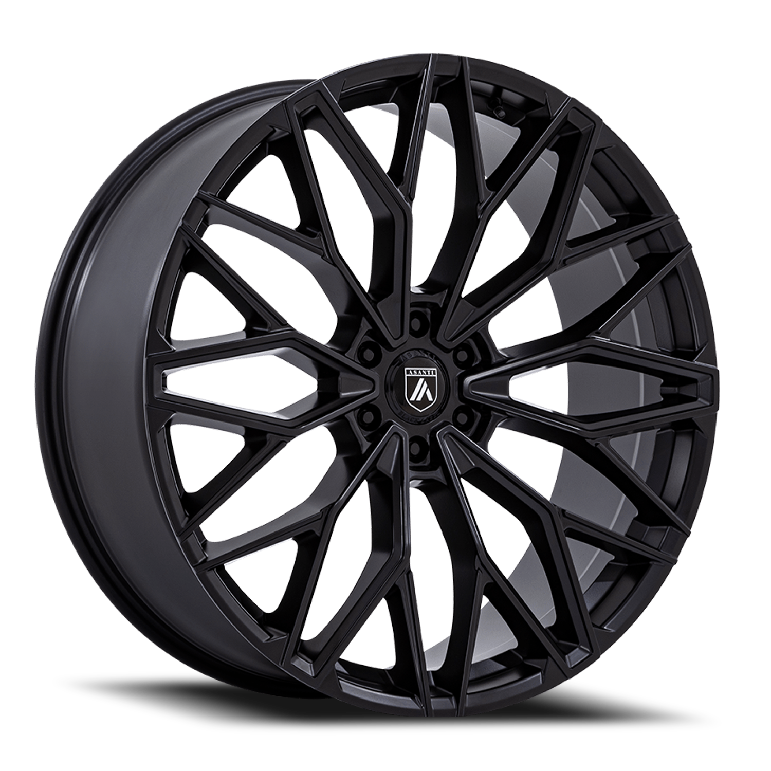Asanti Black Label Mogul 6 22x9.5" 6x135mm 87.1mm CB +25mm Matte Black