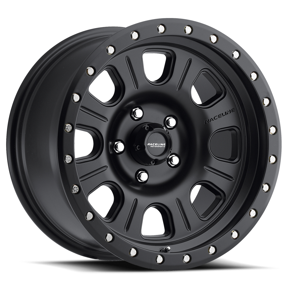 Raceline Monster 928B 17x9 -12 5x139.7mm 107.95mm Matte Black