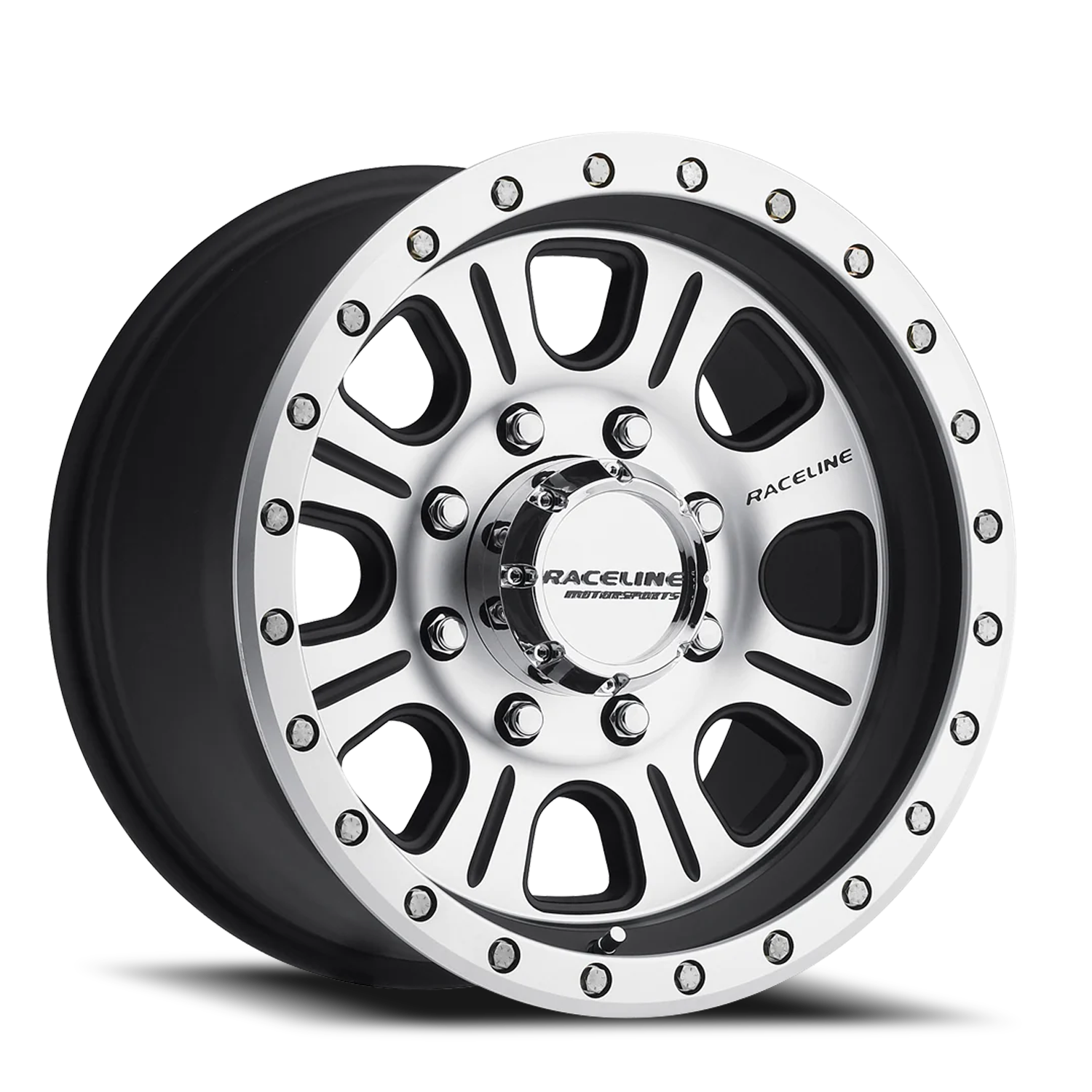 Raceline Monster 928M 17x9 +0 6x139.7mm 107.95mm Black Machined